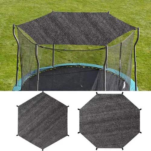 Imagen 2 del producto Cubierta para tienda de campaña con sombrilla para trampolín de 6-14 pies, cubierta protectora para trampolín, Compatible con modelos de 6 barras y 8 barras