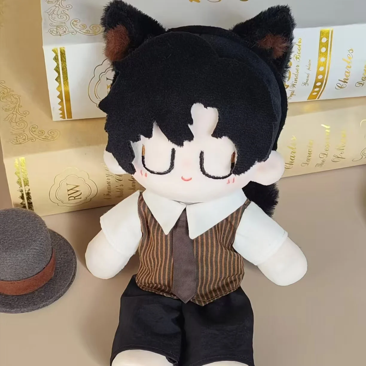 

Мягкая кукла из серии Lord Of The Mysteries Klein Proud Meow, 17 см, с съемной одеждой, коллекционная плюшевая игрушка в стиле аниме, подарок