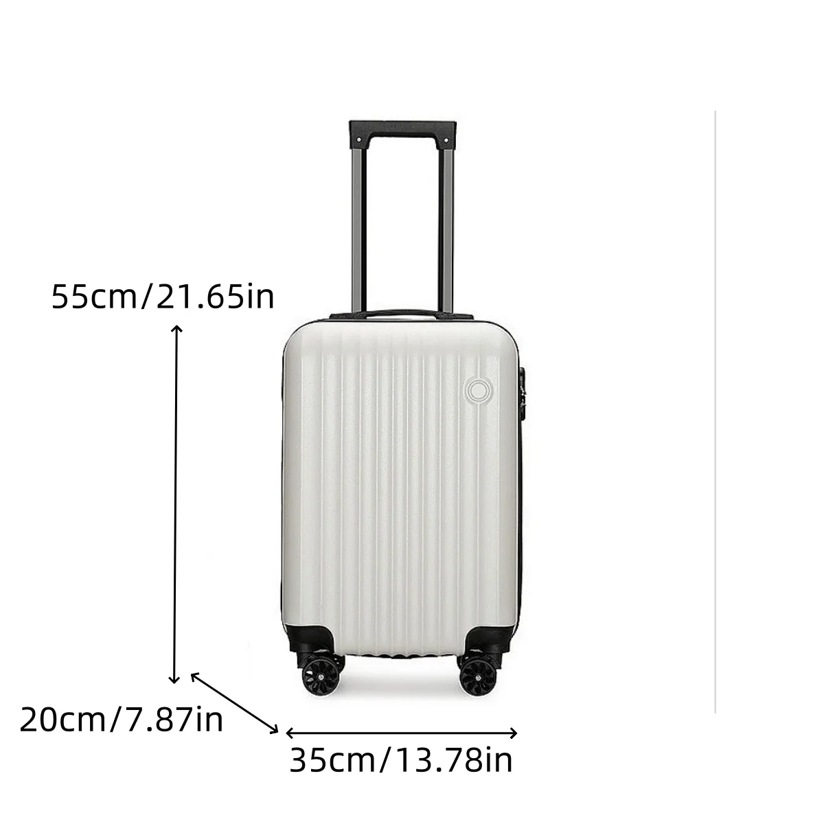 Neues 20-Zoll-Gepäck, Handgepäck-Trolley, PC-verdicktes Hartschalenmaterial, hochfeste Kompressionsbeständigkeit, geeignet für Männer und Frauen