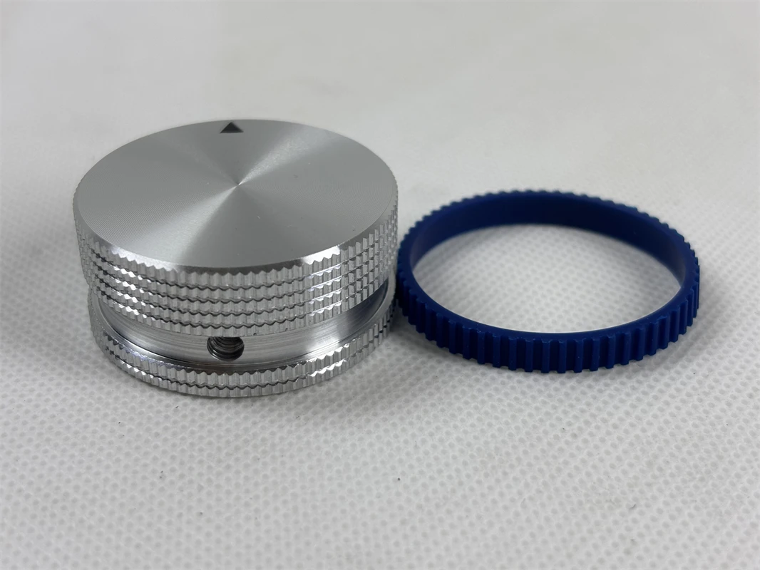 

High-end 1pcs Diameter 40mm High 18mm All Aluminum Solid Volume Knob/With Rubber Ring Free Shipping 1PCS