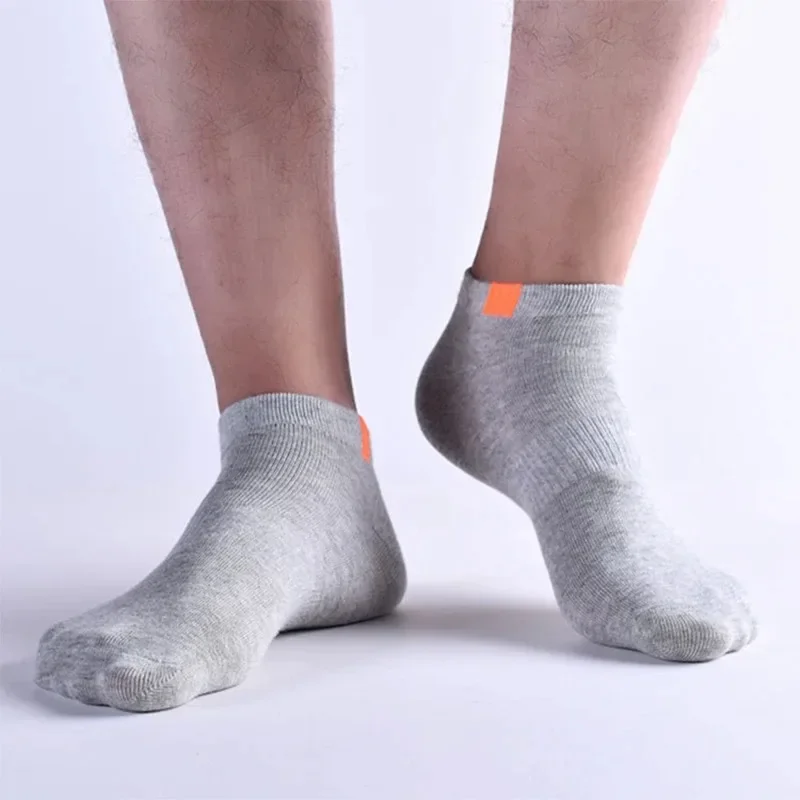 10 stück = 5 paare/los Sommer Baumwolle Mann Kurze Socken Mode Atmungsaktive Mann Boot Socken Bequeme Casual Socken Männlich Weiß heißer