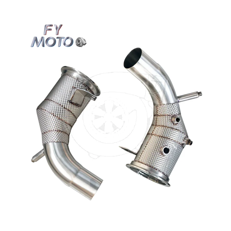 

Exhaust Catted Downpipe for Por sche 992 3.0L DFI 2020 SS304 with Heat Shield