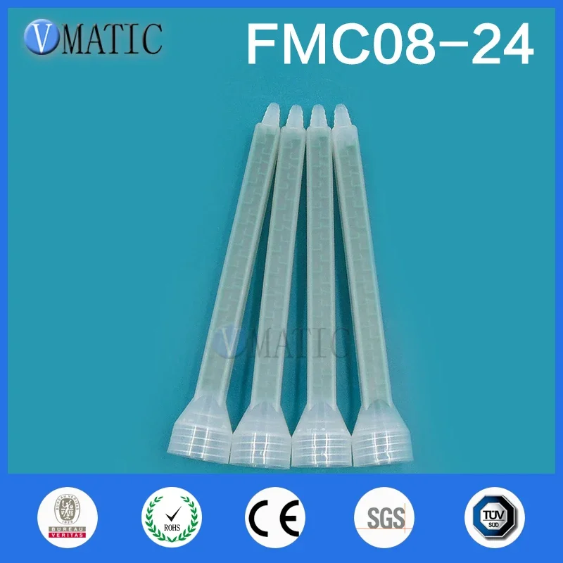 Free Shipping 5Pcs Resin Static Mixer FMC08-24 Mixing Nozzles Screw Mouth Silicone Mixing Tube Nozzle