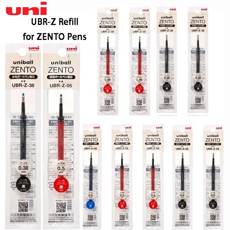 

Uni Ball ZENTO Refill UBR-Z-0,38/0,5 Водонепроницаемые быстросохнущие гладкие чернила для письма без размазывания, не сжатые чернила для учебы, ведения журналов, тетрадей