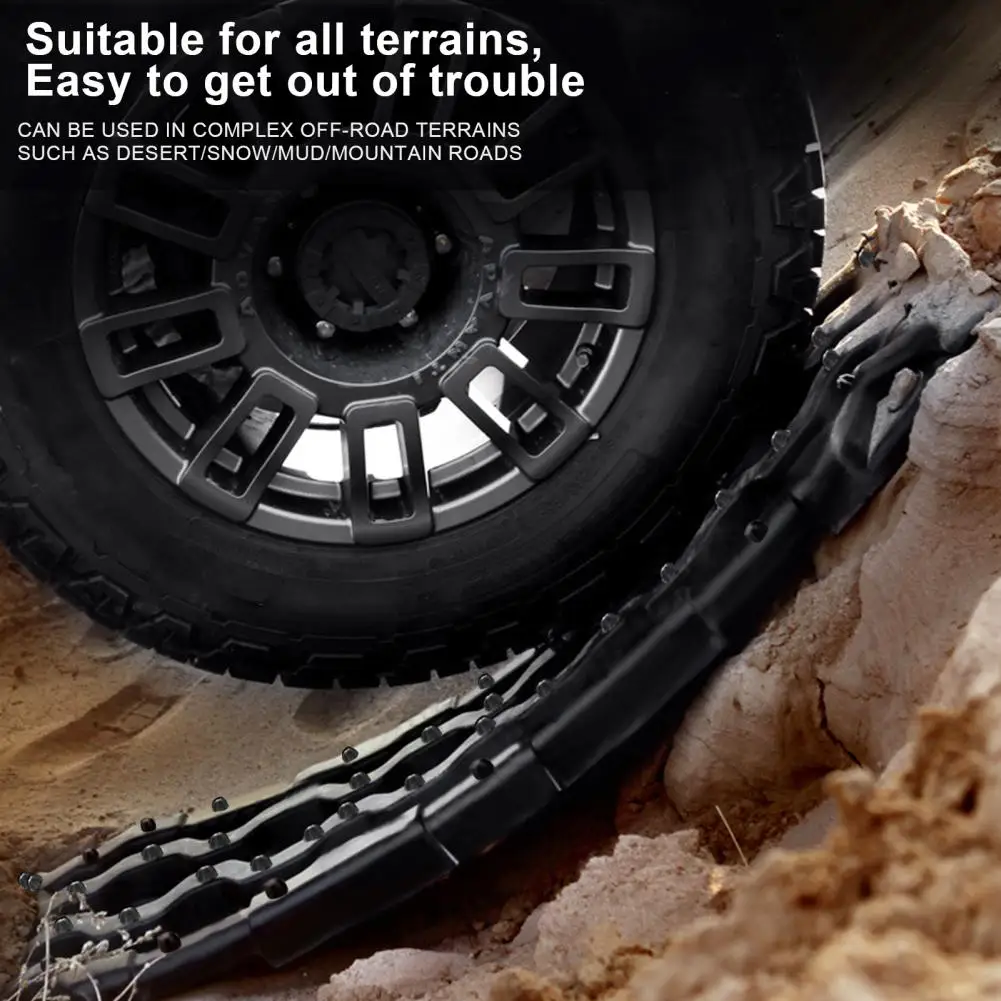 

Off-Road Tire Recovery Ladder - 2Pcs Traction & Recovery Boards Tracks Mat for Sand Mud Snow