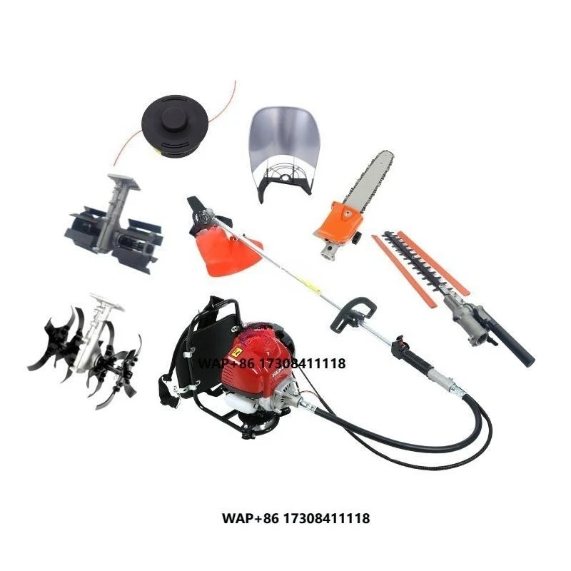 

4-Stroke Brush Cutter Brands Backpack GX35 37.7CC With Weed Eater Trimmer Accessories
