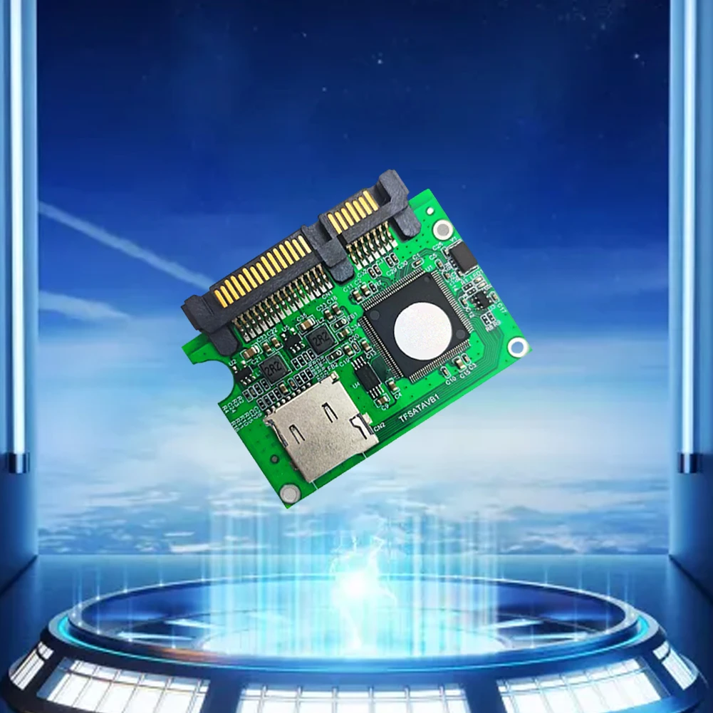 Adaptador TF a Sata Tarjeta de memoria de transmisión rápida a tarjeta convertidora Sata para PC Computadora portátil