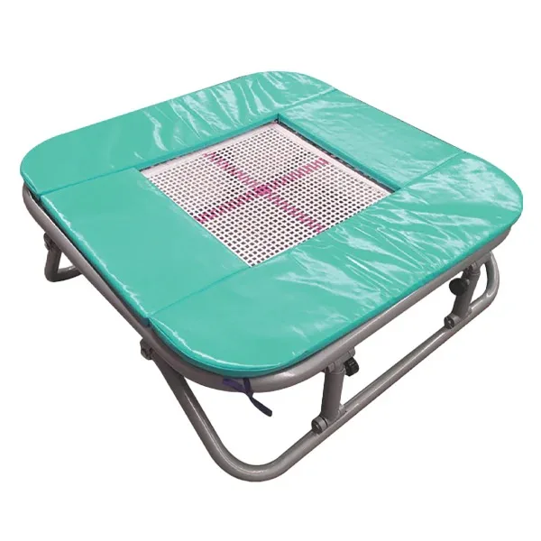 Indoor Trampoline Without Protective Net for Fitness  High Quality Unilateral Rectangle Trampoline With Strong Frame Alloy Sheet