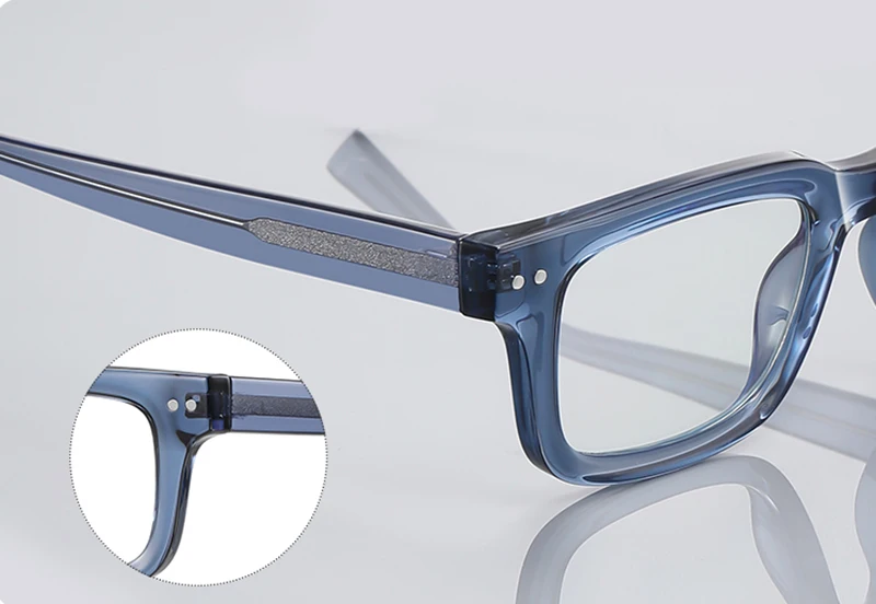 Kachawoo Blaulichtbrille, optisch, für Männer und Frauen, olivgrün, quadratisch, dicker Brillenrahmen, TR90-Acetat, hochwertiger europäischer Stil – Detail 15