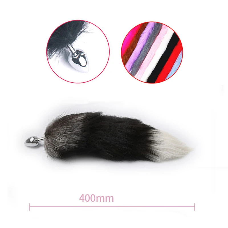 Sex Fox Tail Metal Anal Plug Butt Plug Expandable Vaginal G-spot Stimulation Bdsm Bondage Set Adult Games Erotic Accessories