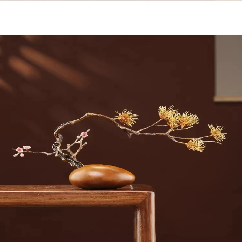 

Orchid ornament home living room entrance office welcome pine decoration opening housewarming new home gift