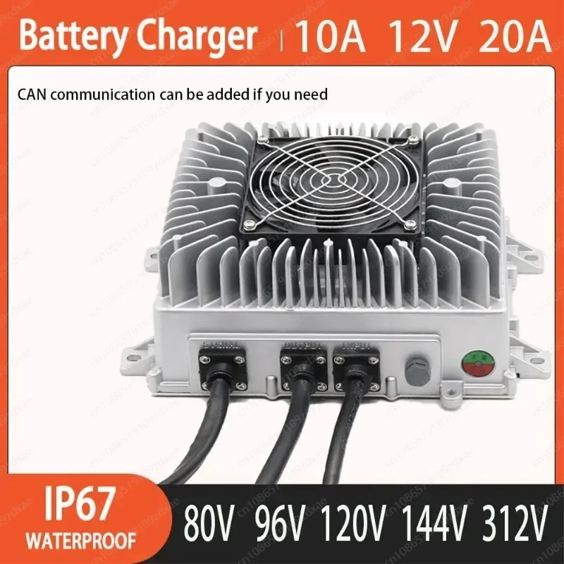 IP67 waterproof 84v 96v 120v 108v 120V 144v battery charger 100.8 126V 102.2v 96.6V 116.8V 117.6v 134.4v for lithium lead acid