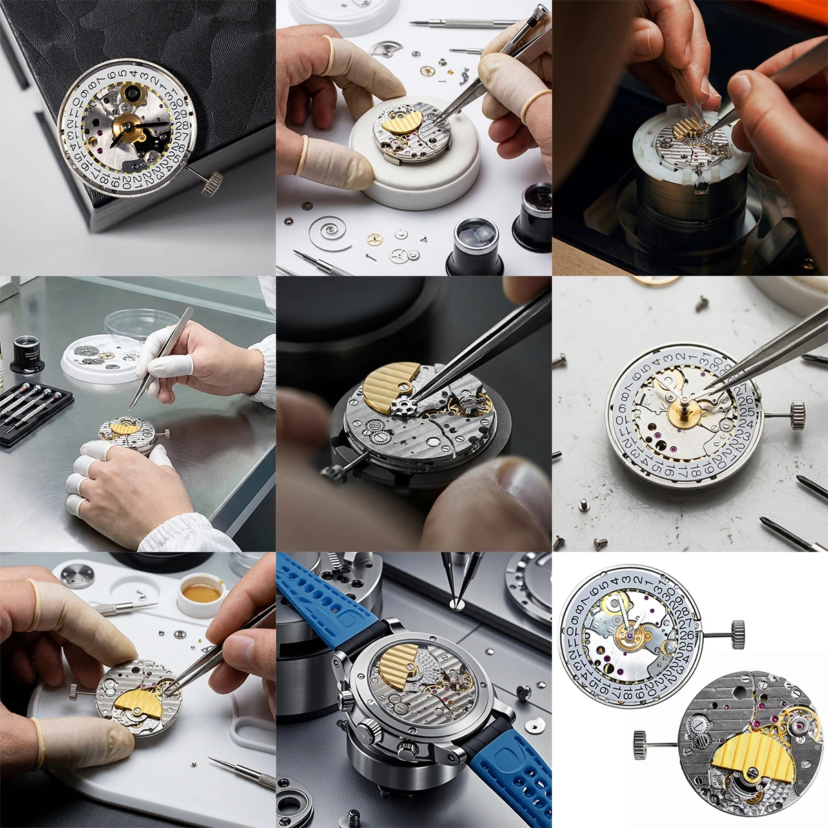 5020A Automatic Mechanic Movement 34 Jewels Movement Two-pin Super Slim micro Rotor Movement Watch Dial Mods Repair Watchmaker