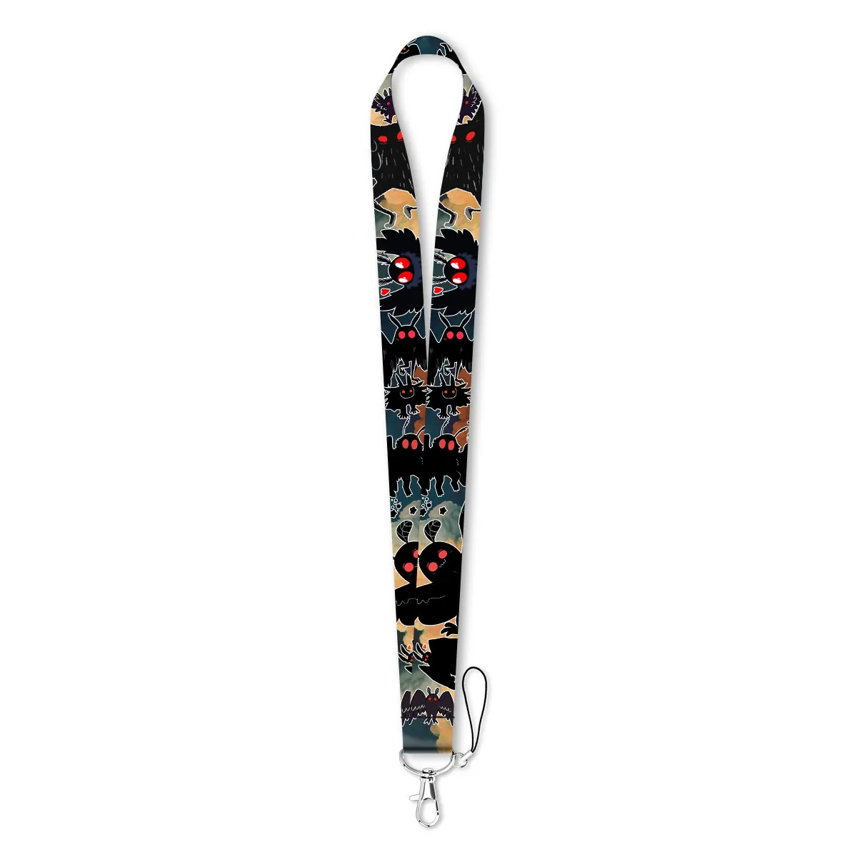 Moth Man Lanyards Keychain Halloween Neck Strap Phone Buttons ID Card Holder Lanyard for Keys DIY Hanging Rope