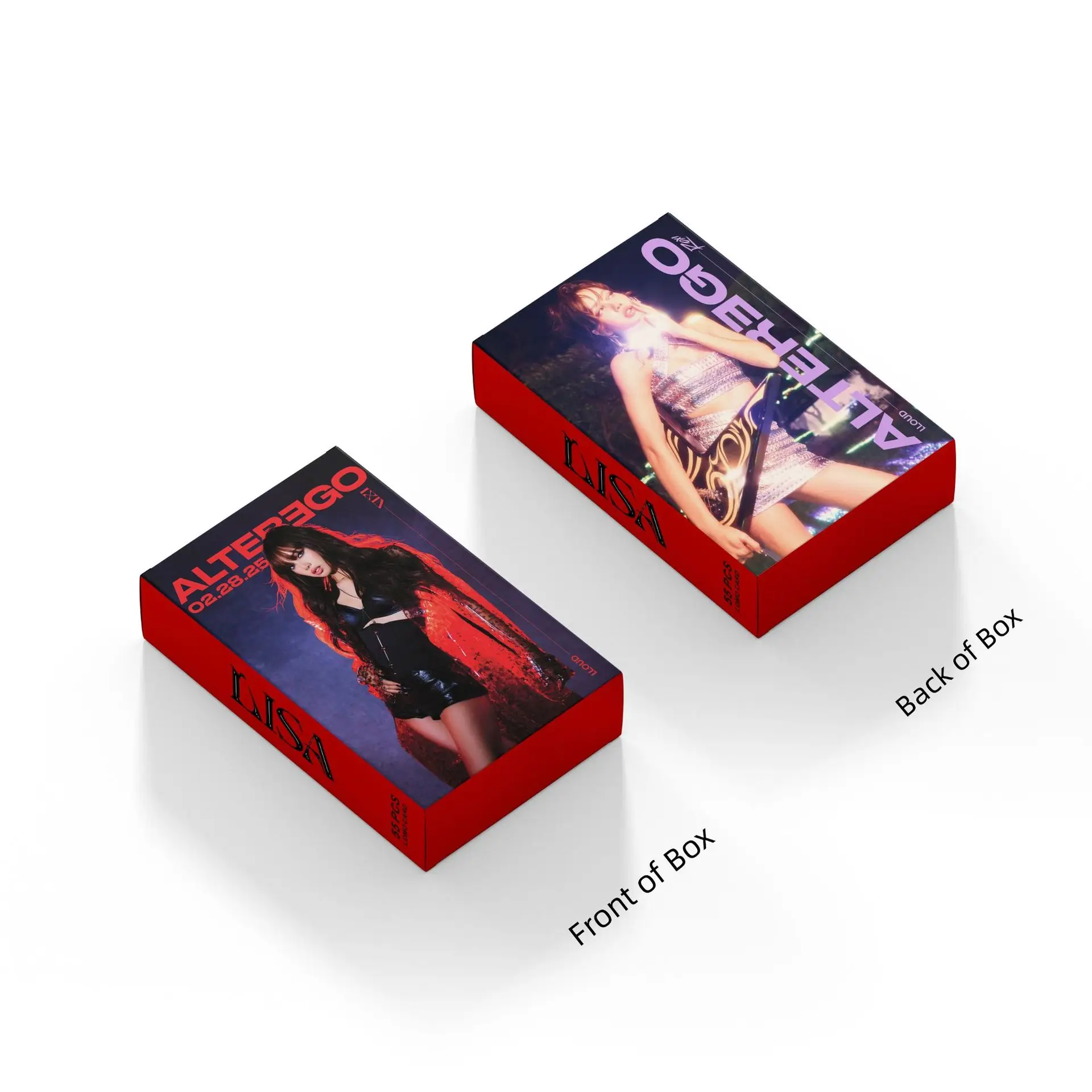 55 قطعة BP LISA Alter Ego Album المشاهير مروحة جمع بطاقة بريدية بطاقة الصور LOMOCard المنتجات الثقافية والإبداعية