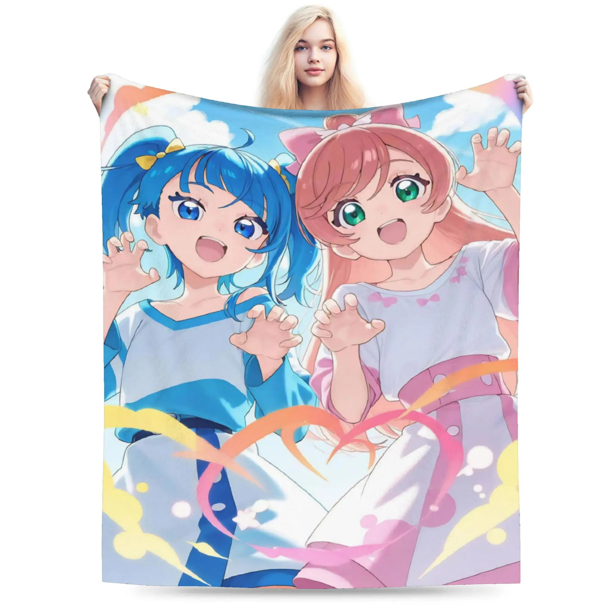 Soaring Sky Pretty Cure Blankets Ultra-Soft Velvet Novelty Present  Throw Blanket Bedspreads