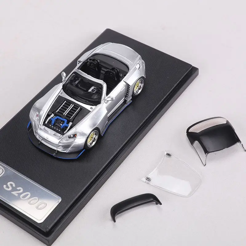 1:64 S2000 sports car, die-cast alloy car model, teenagers' toy, children's birthday gift, adult collectible.