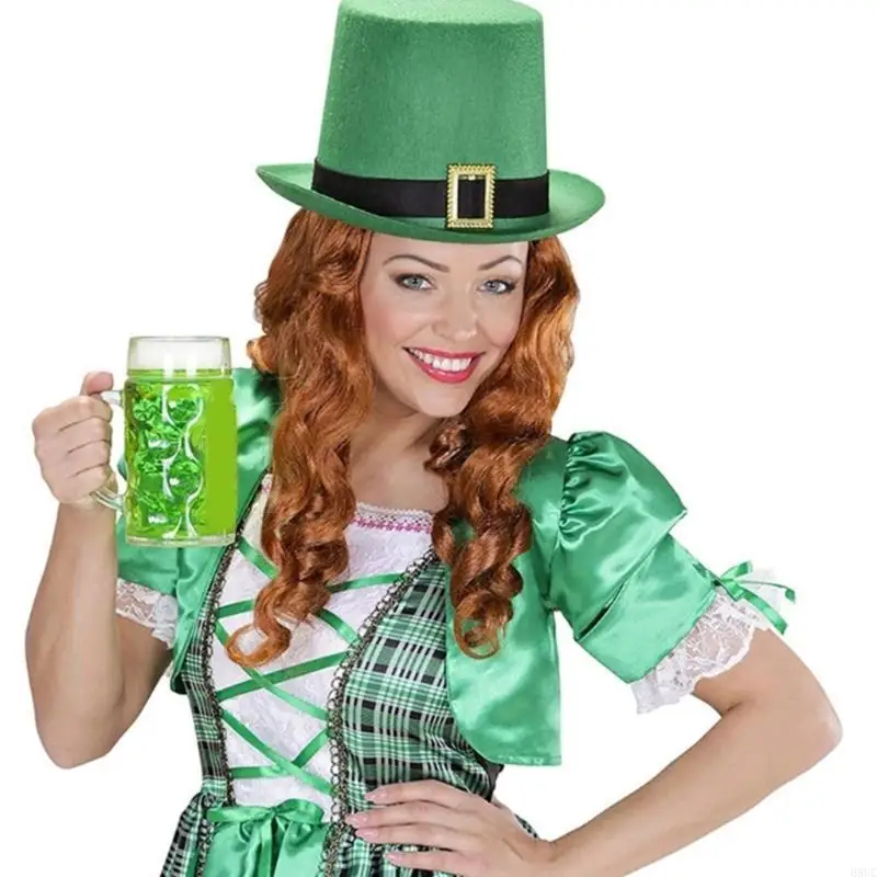68UC Stpatrick Day Glittering Bowtie Festival 장식 아일랜드 전국의 날 소품