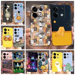 For Xiaomi Redmi Note 13 4G Case Note13 Pro New Fashion Cartoon Cover Soft TPU Phone Case For Redmi Note 13 Pro Plus Fundas Bags