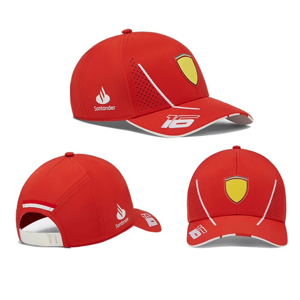 2024 New SF Team Hat, Charles Leclerc Monza GP Hat, F1 Carlos Sainz Hat, Baseball Hat, Formula One Racing Hat, Sunshade Cap