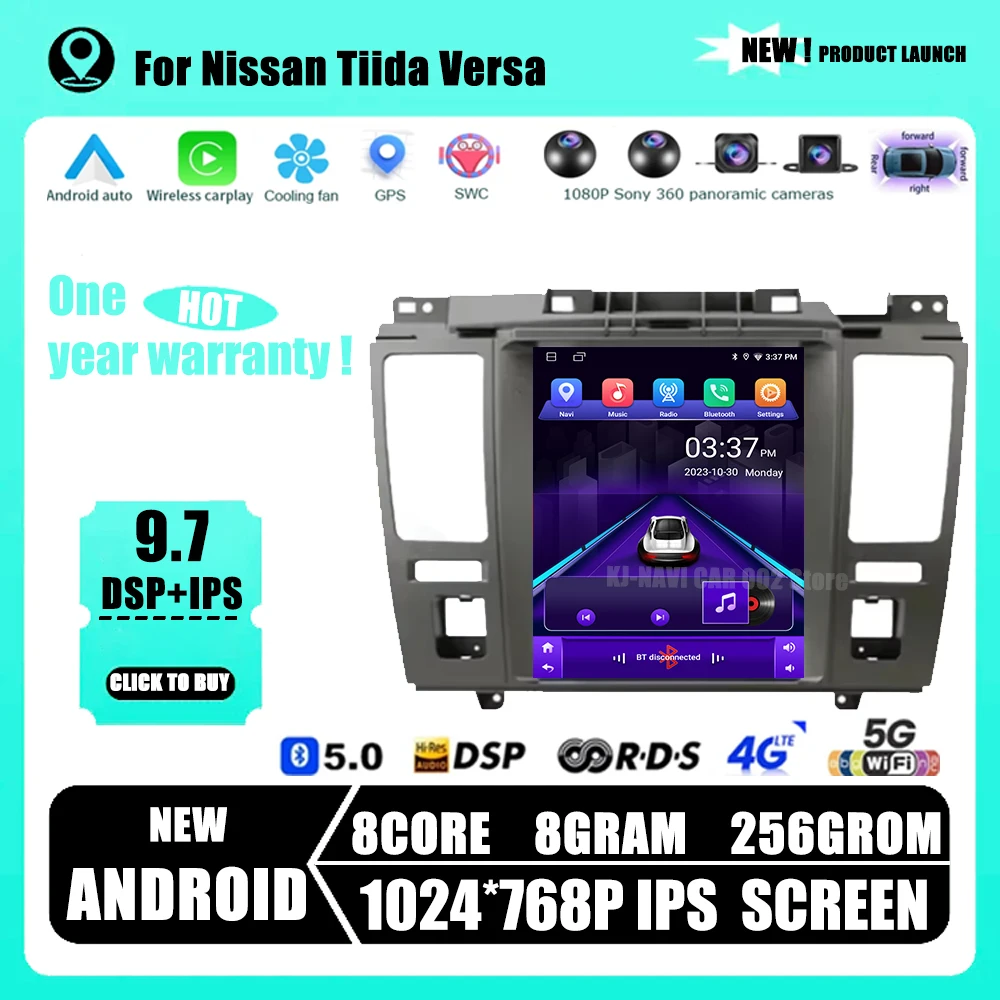 Wireless Carplay Android 14 Vertical Screen 9.7