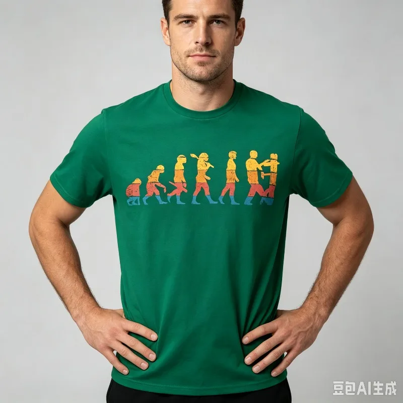 Boxing Evolution Fighter Graphic T‑Shirt Men 100% Cotton Front Print Vintage Short Sleeve For Boxingal Arts Training  Outfit