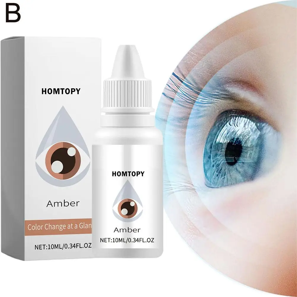 10ml 5 Farben Farbwechsel Augentropfen, Augenfarbe ändern, aufhellen und aufhellen Ihre Augenfarbe Gesundheit Tropfen Augen pflege