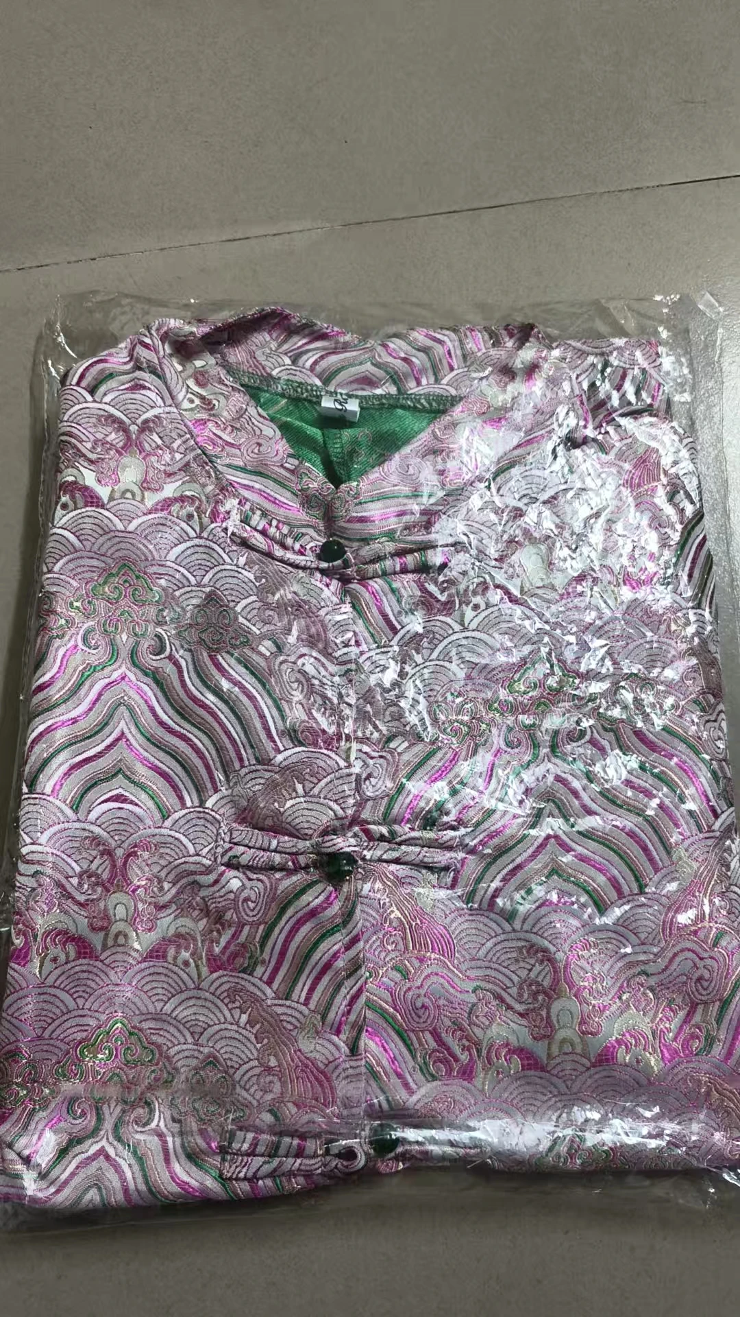 Traditional Chinese Qipao Blouse National Color Pink Print Stand Collar Women Jacket Autumn Tangsuits Top Elegant Jacquard Coats