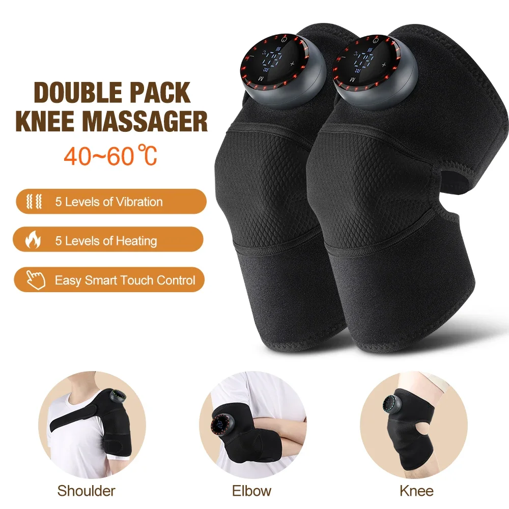 

Electric Heating Shoulder Massage Pad 5-speed Adjustable Heated Back Shoulder Brace Vibration Relax Shoulder Neck Massage Belt
