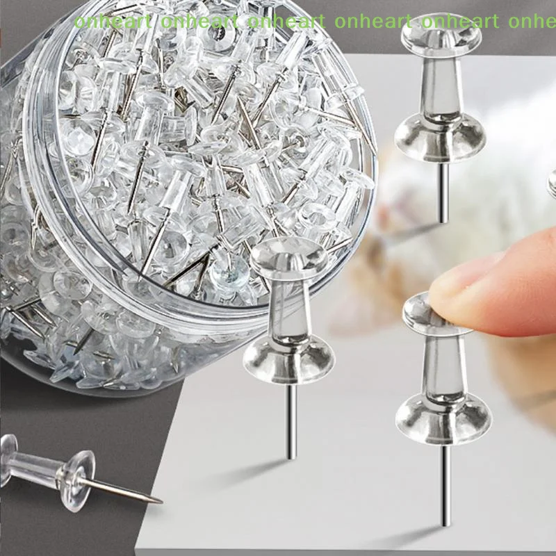 

[C]100pcs/box Assorted Making Thumb Tacks Multicolor Plastic Tacks Push Pins Cork Board Office School Stationery Supplies