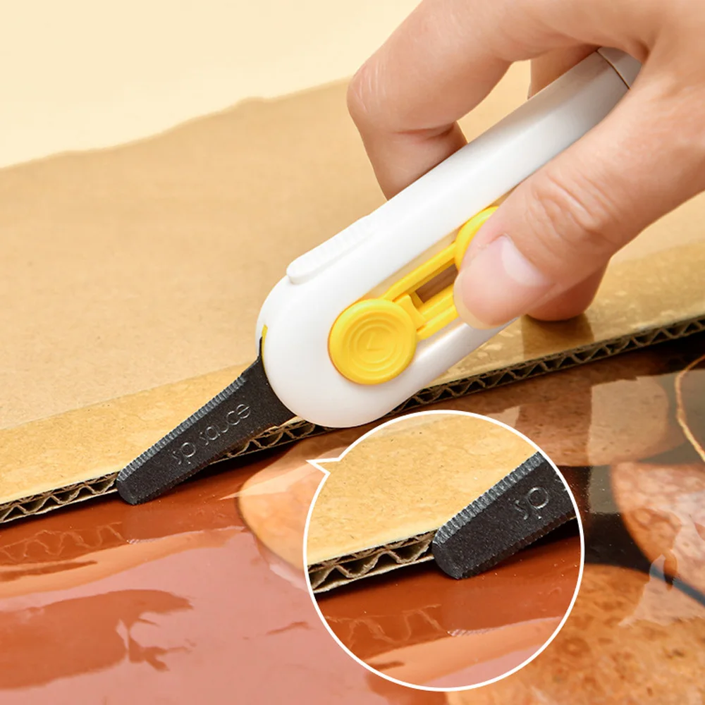 1/2/4 قطعة سكين فتح علبة مغناطيسي - سكين فتح علبة مضاد للالتصاق - حزمة صريحة من الورق المقوى قطعة أثرية - سكين صغير محمول