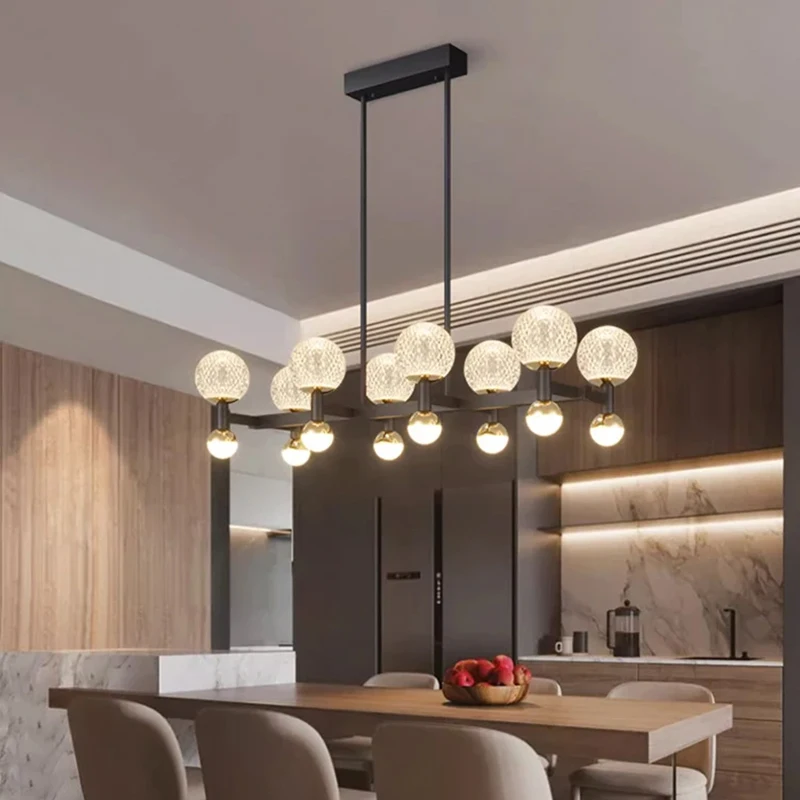 ديكور المنزل الحديث أضواء LED مصابيح إضاءة متدلية لغرفة المعيشة الثريات لغرفة الطعام معلقة ضوء الإضاءة الداخلية #2