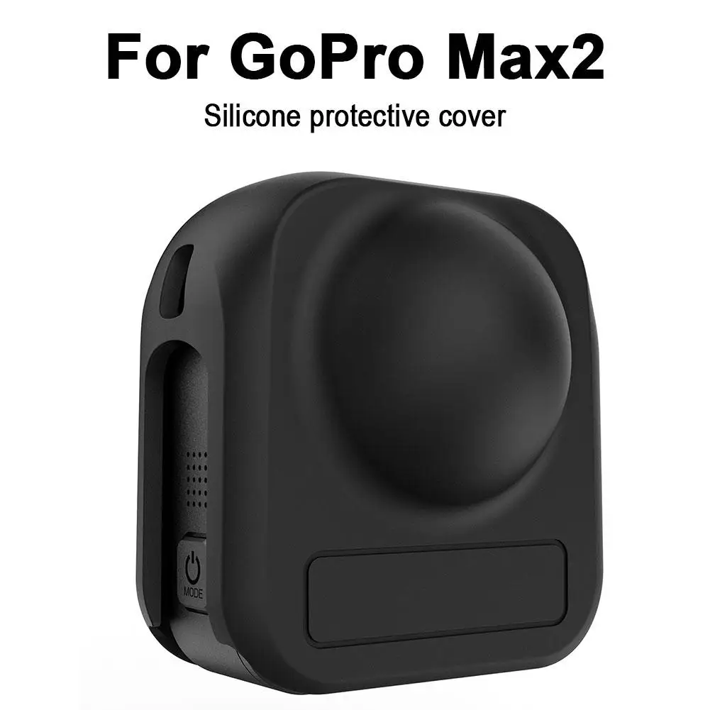 Per GoPro Max 2 Protezione per obiettivo in silicone Copertura protettiva per obiettivo per fotocamera resistente ai graffi e alla polvere