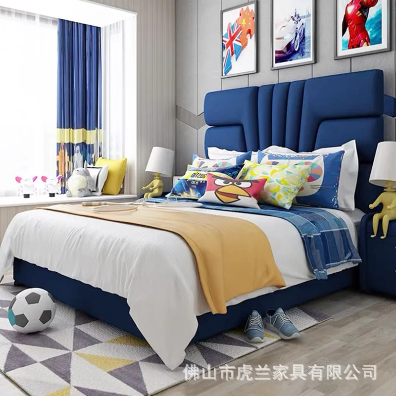 Children's furniture boy girl boy boy American light luxury bed villa large flat floor children's furniture crib