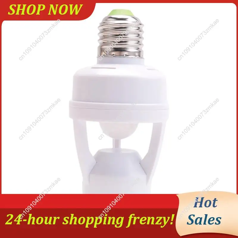 Daily Sale 360° IR Infrared Motion Sensor Human Detection E27 Plug Lamp Base, 3PCS AC 110-220V For LED Lighting