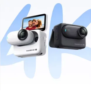 كاميرا Insta360 GO 3/GO3 4K الرياضية مدونة فيديو Extreme Pro FlowState Stabilization 4m مقاومة للماء تتبع وجه صغير صغير #2