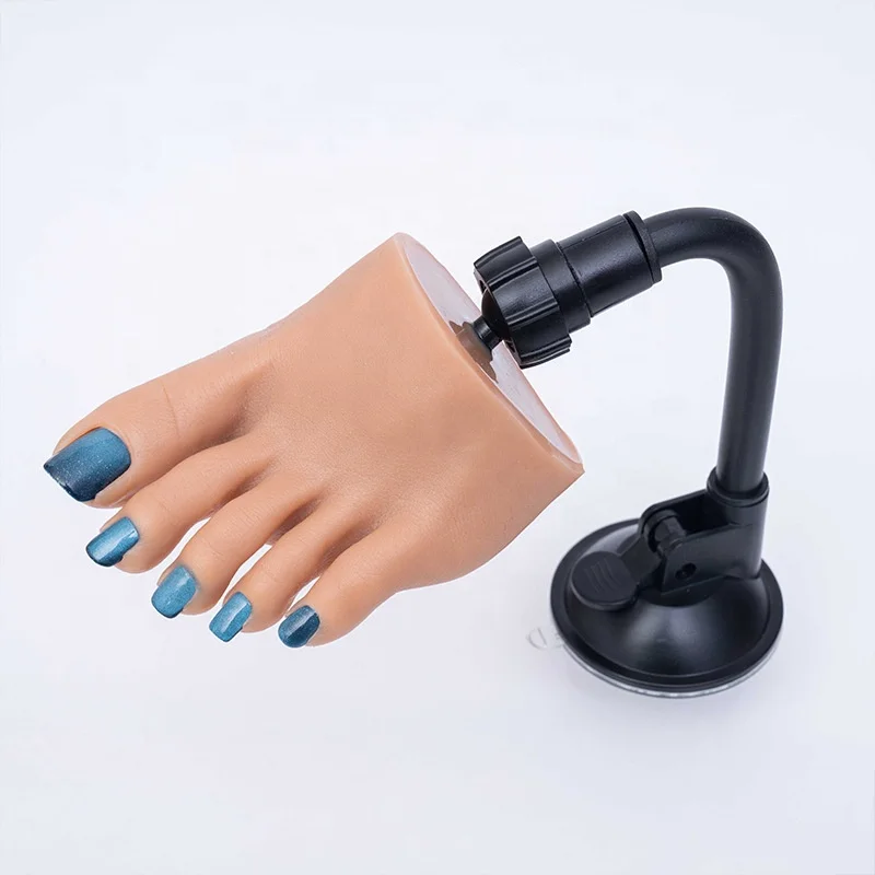 Hot - Sale Silicone Practice Foot Model - 6 Colors Available, Female Foot Mannequin for Nail Art, Ideal for Nail Salon Practice
