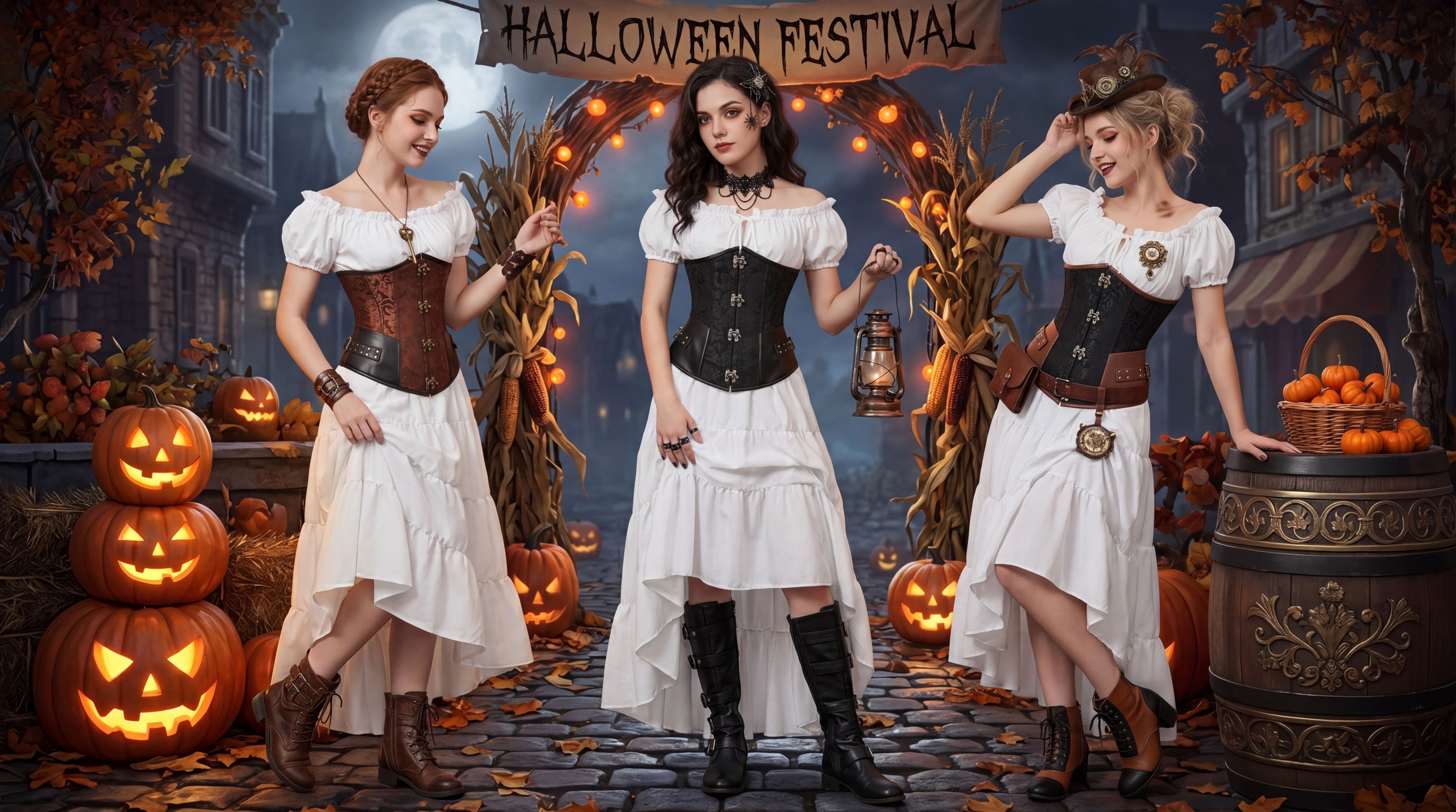 Steampunk Unterbrustkorsett Leder Braun Piratenkorsett Gürtel Schnürung hinten Jacquard Korsett Vintage Top für Frauen – Detail 4