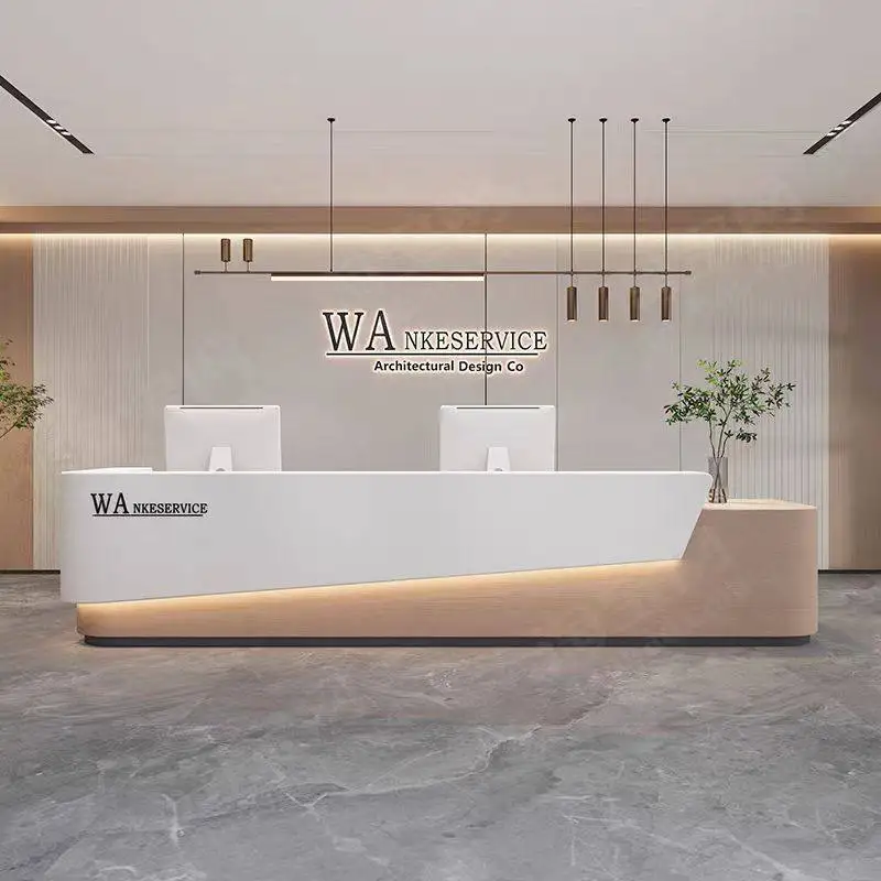 Beauty Salon Reception Desk Modern Cafe Bar Counter Luxury Reception Desk Clothing Store Shop Comptoir Caisse Beauty Furniture