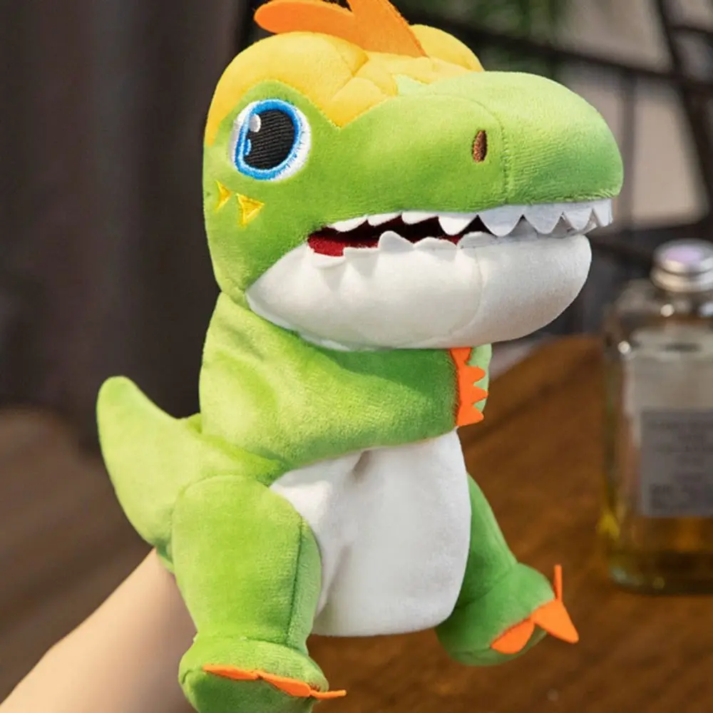 Tyrannosaurus Rex Dierenhandpop Storytelling Beweegbare mond Gevuld pluche dinosaurusspeelgoed Simulatie voor vroeg onderwijs