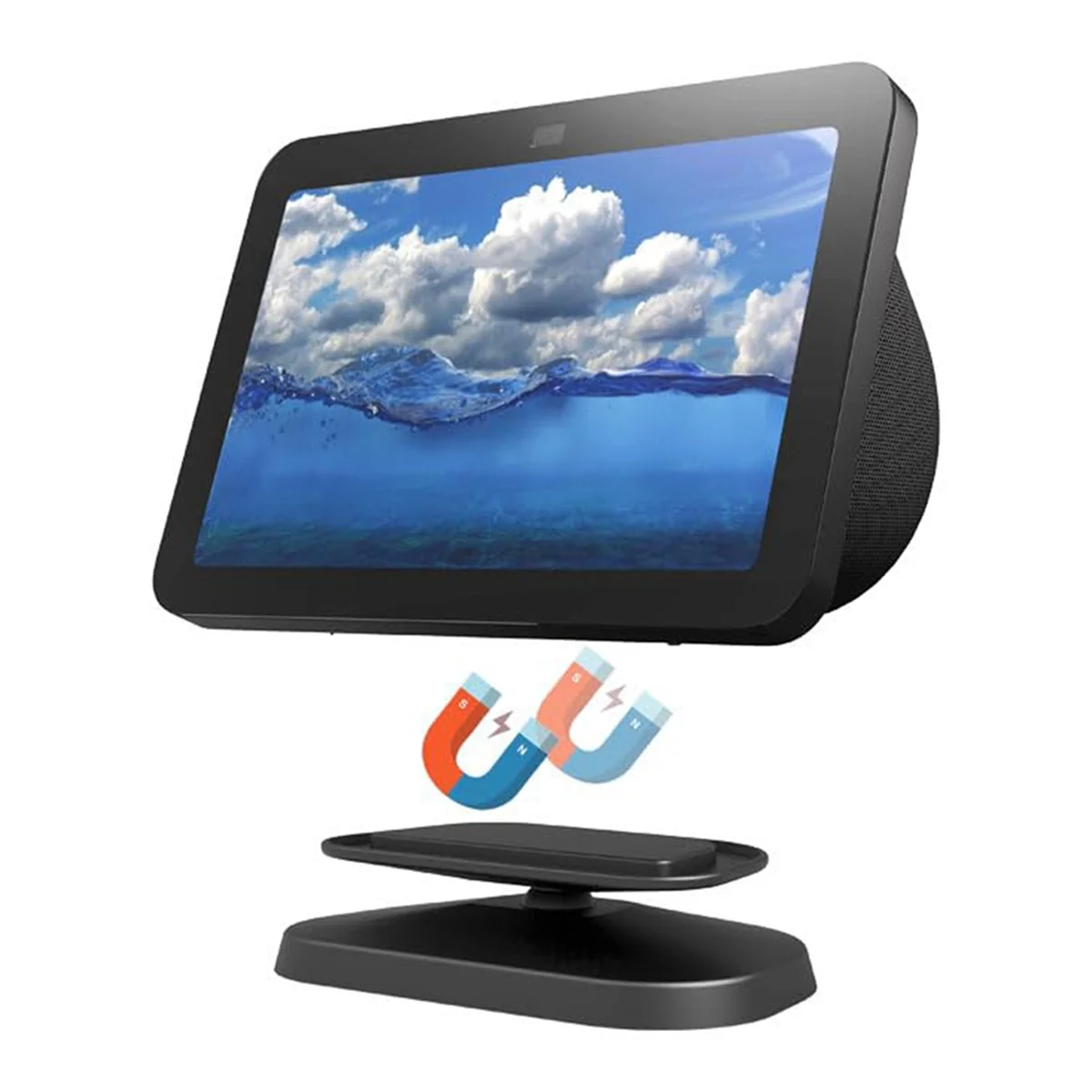 AB25 Stand for Echo Show 8 (3Rd Gen) Adjustable Design to Improve Viewing Angle Swivel and Tilt Accessories Black