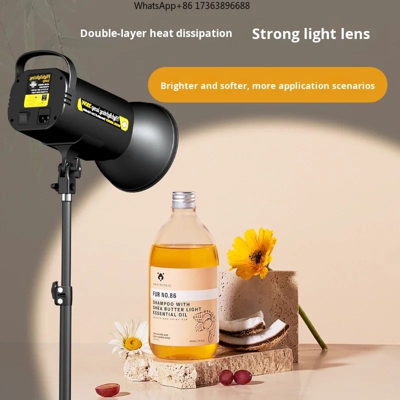 Kdbao  300W Adjustable Color Temperature Remote Control Photography Light 3200-5700K for Live Streaming Photography & Studio Use