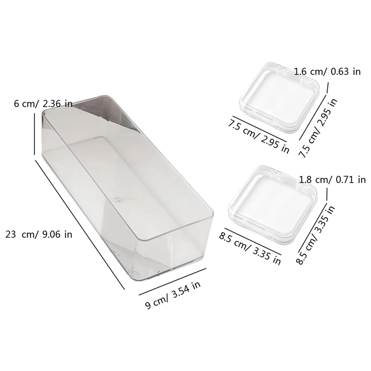 Abjs caixa de organização de pulseira acrílica de grande capacidade, pulseira prática, vitrine de joias para entusiastas de joias, pequena