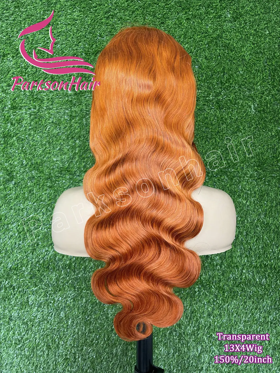 الزنجبيل البرتقالي 13x4 الدانتيل الجبهة خصلات الشعر المستعار الإنسان البرازيلي الخام الجسم موجة 350 #   باروكات شعر بشري ملونة 613 للنساء قبل نتفها