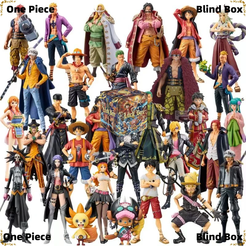 

One Piece Collectible Blind Box Anime Figures Mystery Random Toy Luffy Zoro Nami Sanji Ace Limited Surprise Gift for Collectors