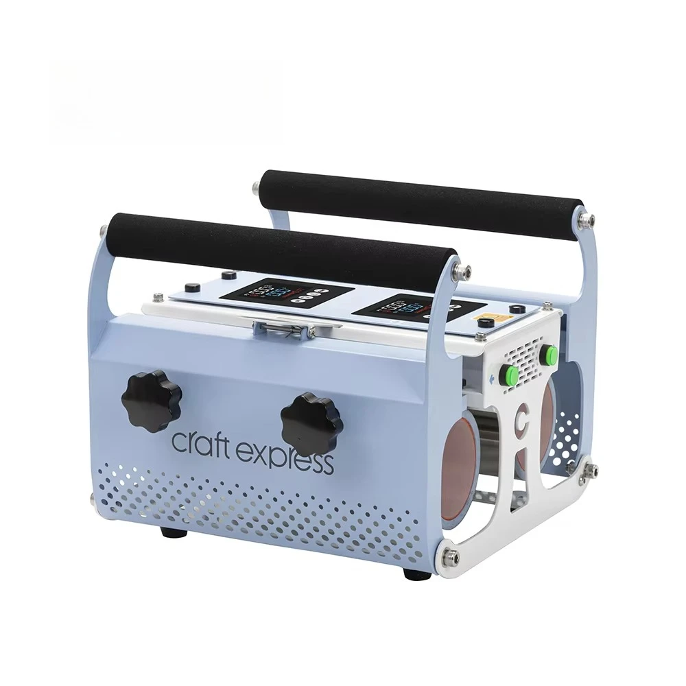 

BestSub Two Station Double Control Box Tumbler Sublimation Maquin Two Pieces 30oz Mug Heat Press High Quality Tumbler Machine