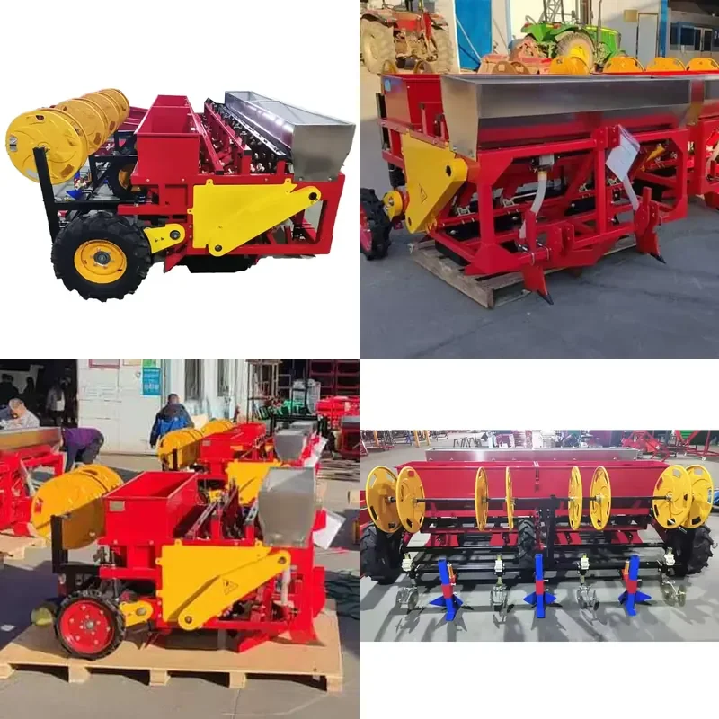 4 Row Tractor Mounted Garlic Seeder for Efficient Planting Adjustable Row and Sowing Spacing Low Cost Labor Saving