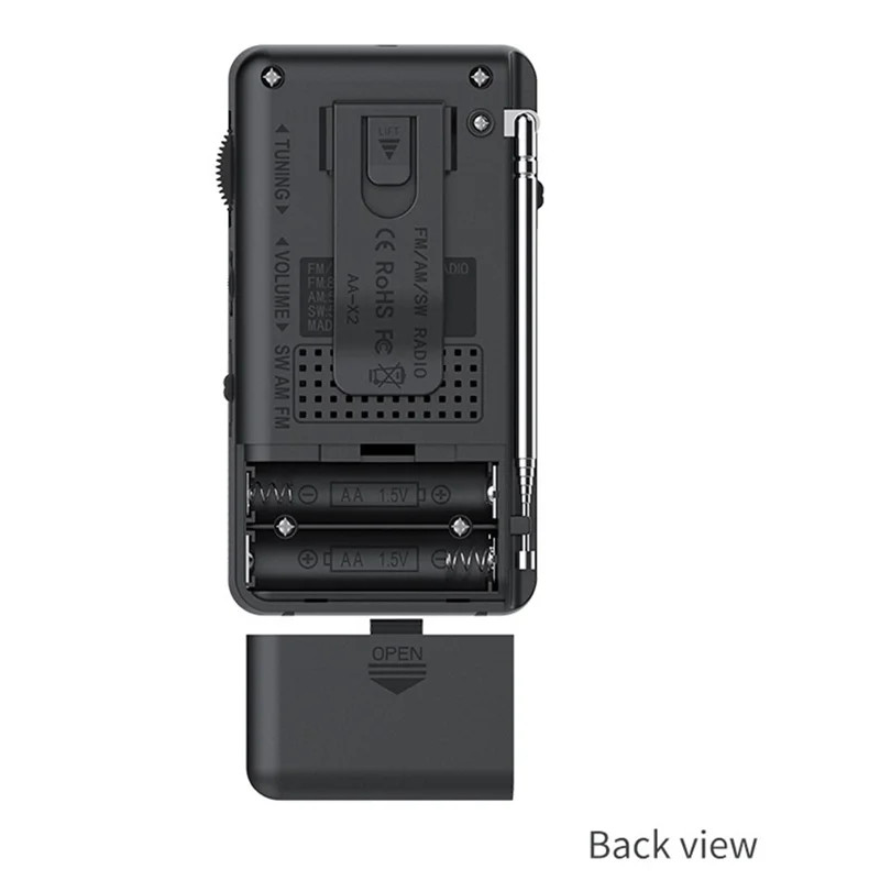 

-A95Z TG-88 Portable AM/FM/SW Radio Pocket Radio With LED Flashlight Small Radio For Outdoor Camping For Seniors Elderly