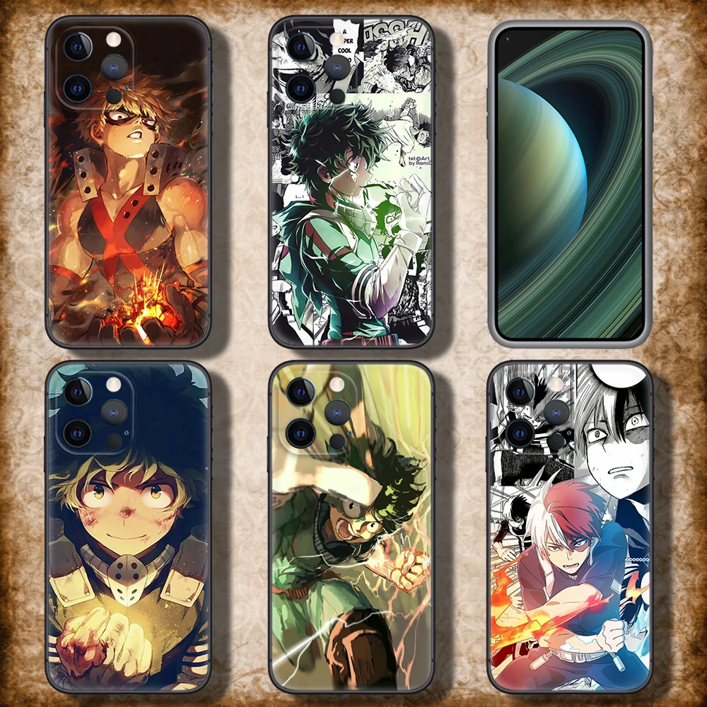 My Hero Academia Anime Custom Soft Case for Xiaomi Mi A1 A2 A3 9T Pro Poco F1 F2 F3 GT M2 M3 M4 M5 C40 X2 X3 NFC X4 pro