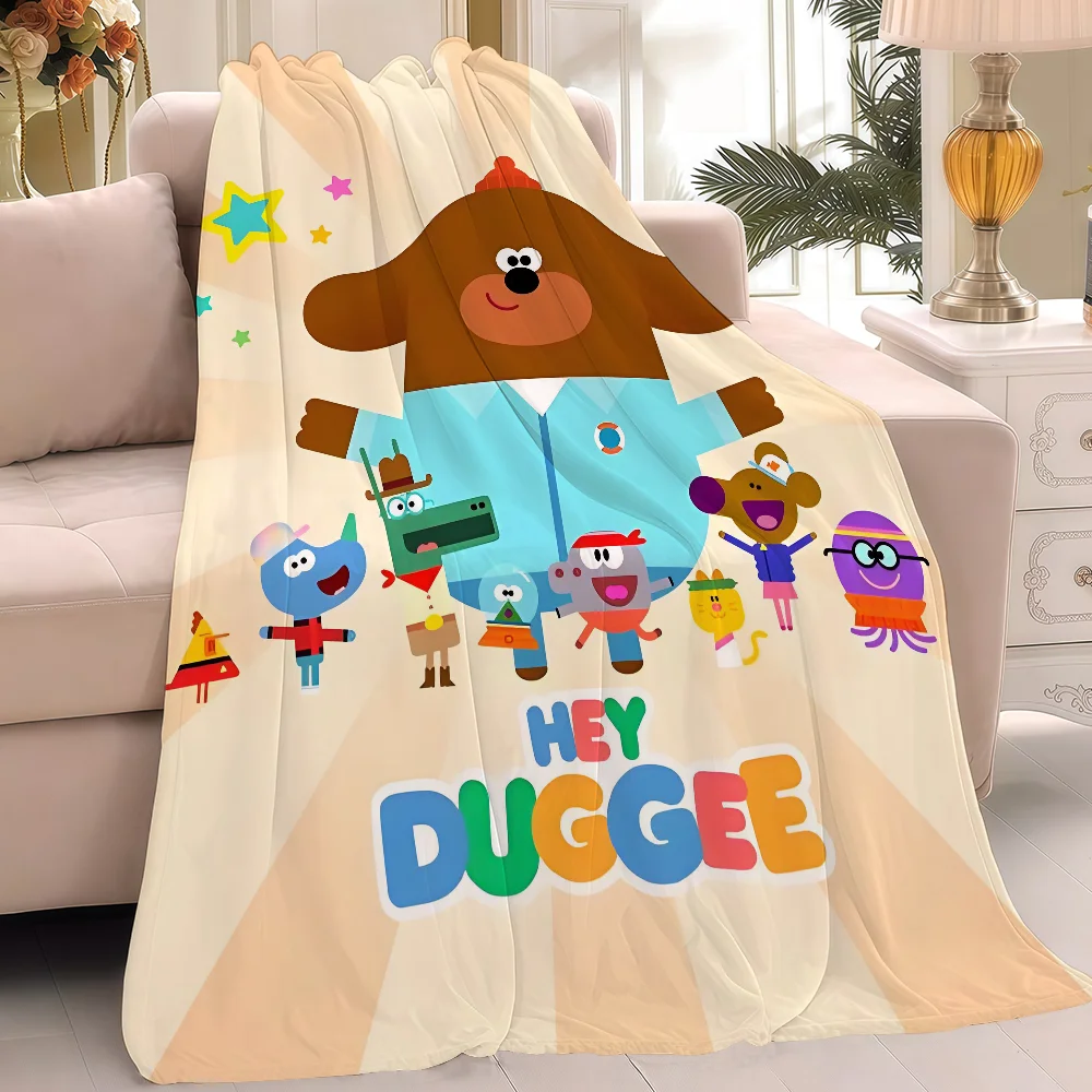 بطانية كارتونية Hey Cute D-Duggees بتصميم خفيف الوزن للنوم والقيلولة وغرفة المعيشة وأريكة المكتب لجميع المواسم
